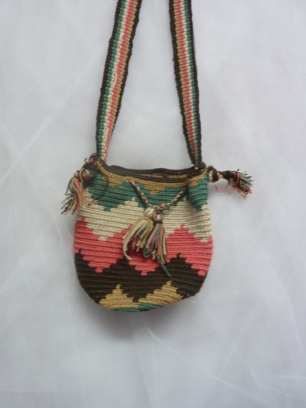Small Bag Wayuu Mochila Bucket Boho Colombia Rioacha Multi color